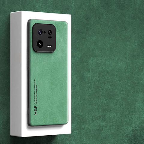 Funda Lujo Cuero Carcasa S02 para Xiaomi Mi 13 Pro 5G Verde