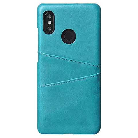 Funda Lujo Cuero Carcasa S02 para Xiaomi Mi 8 Cian