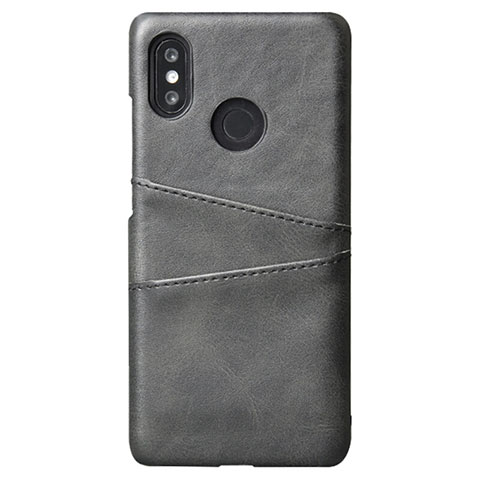 Funda Lujo Cuero Carcasa S02 para Xiaomi Mi 8 Negro