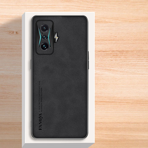 Funda Lujo Cuero Carcasa S02 para Xiaomi Poco F4 GT 5G Negro