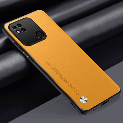 Funda Lujo Cuero Carcasa S02 para Xiaomi Redmi 10A 4G Amarillo