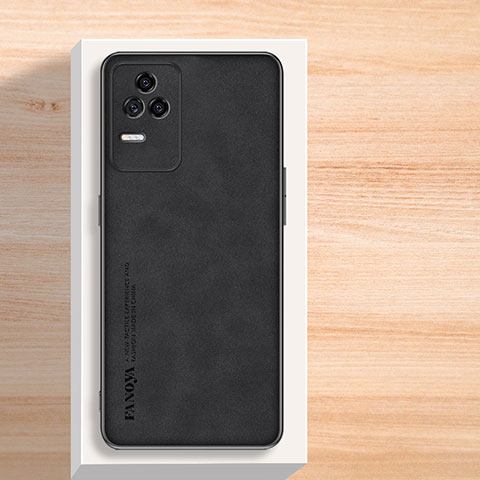 Funda Lujo Cuero Carcasa S02 para Xiaomi Redmi K40S 5G Negro