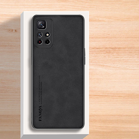 Funda Lujo Cuero Carcasa S02 para Xiaomi Redmi Note 11T 5G Negro