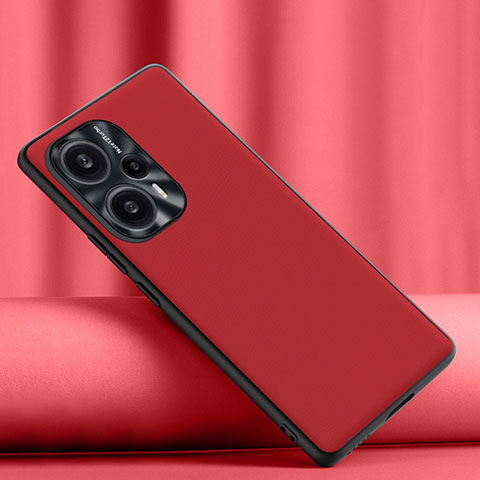 Funda Lujo Cuero Carcasa S02 para Xiaomi Redmi Note 12 Turbo 5G Rojo