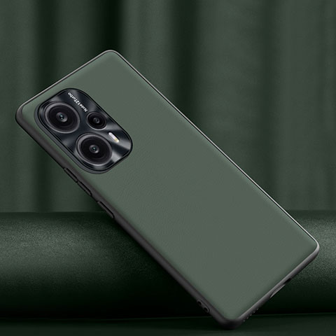 Funda Lujo Cuero Carcasa S02 para Xiaomi Redmi Note 12 Turbo 5G Verde