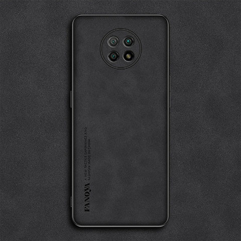 Funda Lujo Cuero Carcasa S02 para Xiaomi Redmi Note 9 5G Negro