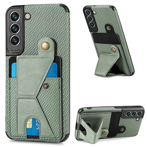 Funda Lujo Cuero Carcasa S02D para Samsung Galaxy S21 Plus 5G Verde