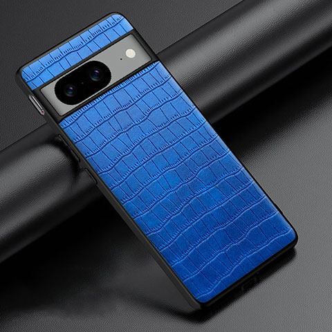 Funda Lujo Cuero Carcasa S03 para Google Pixel 8 5G Azul