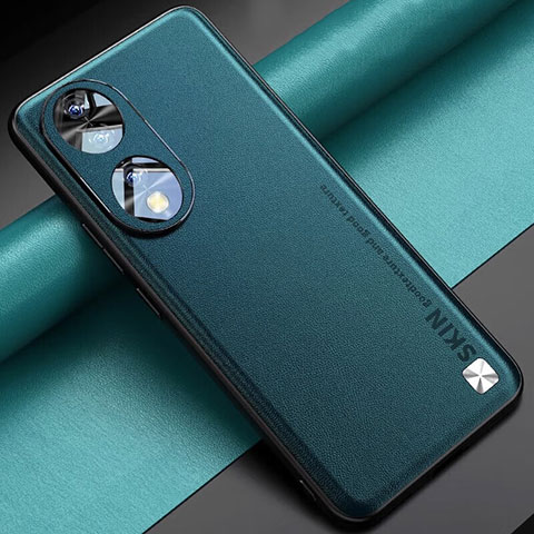 Funda Lujo Cuero Carcasa S03 para Huawei Honor 90 5G Verde Noche