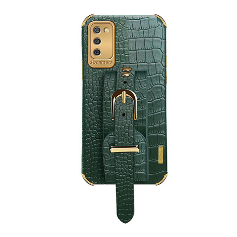 Funda Lujo Cuero Carcasa S03 para Samsung Galaxy A02s Verde