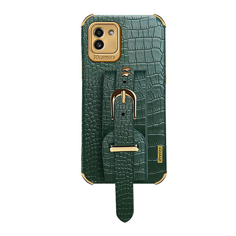 Funda Lujo Cuero Carcasa S03 para Samsung Galaxy A03 Verde