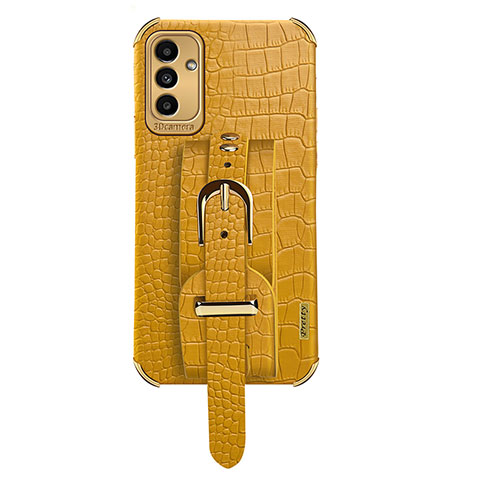 Funda Lujo Cuero Carcasa S03 para Samsung Galaxy A13 5G Amarillo