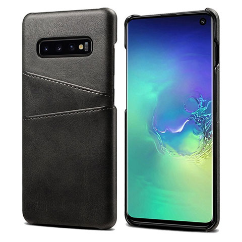 Funda Lujo Cuero Carcasa S03 para Samsung Galaxy S10 5G Negro