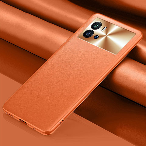 Funda Lujo Cuero Carcasa S03 para Vivo iQOO 9 Pro 5G Naranja