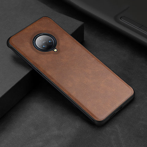 Funda Lujo Cuero Carcasa S03 para Vivo Nex 3S Marron