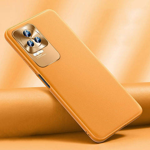 Funda Lujo Cuero Carcasa S03 para Xiaomi Redmi K40S 5G Naranja