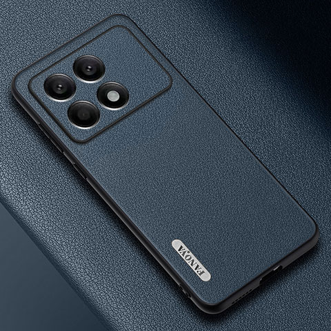 Funda Lujo Cuero Carcasa S03 para Xiaomi Redmi K70 Pro 5G Azul