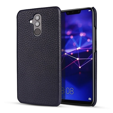 Funda Lujo Cuero Carcasa S04 para Huawei Mate 20 Lite Azul