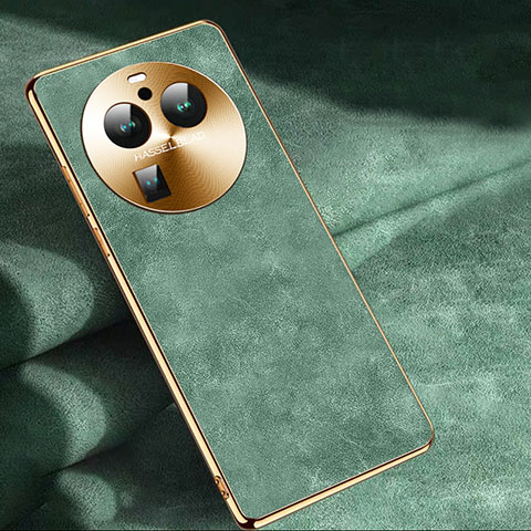 Funda Lujo Cuero Carcasa S04 para Oppo Find X6 Pro 5G Verde