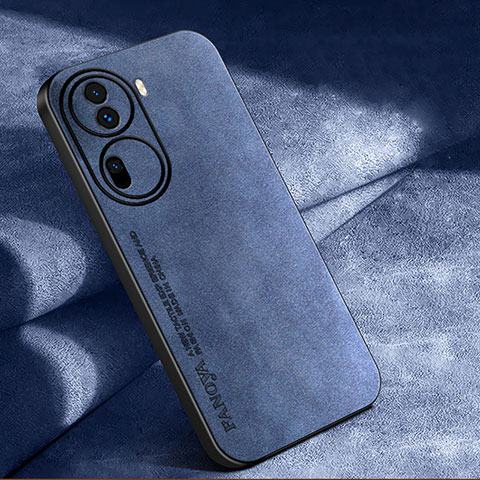 Funda Lujo Cuero Carcasa S04 para Oppo Reno11 Pro 5G Azul