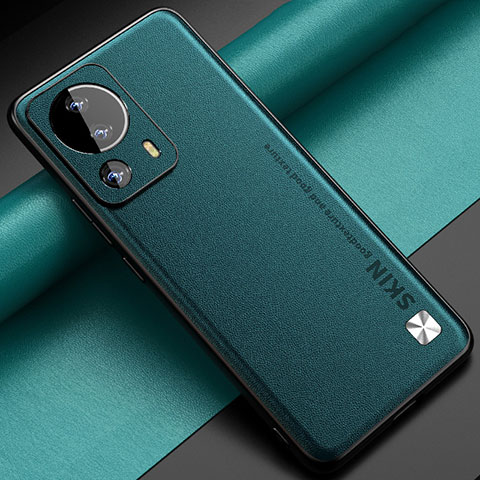 Funda Lujo Cuero Carcasa S04 para Xiaomi Civi 2 5G Verde