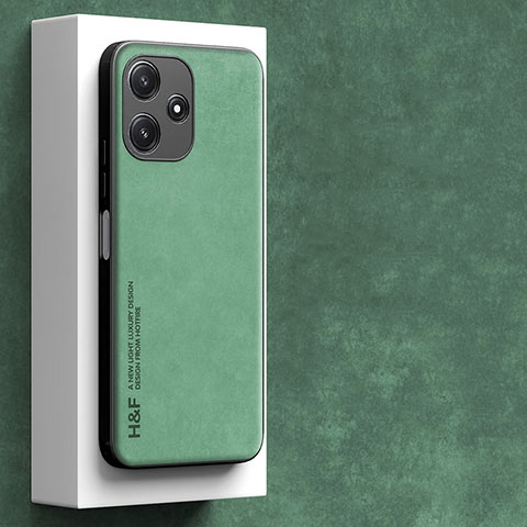 Funda Lujo Cuero Carcasa S04 para Xiaomi Poco M6 Pro 5G Verde