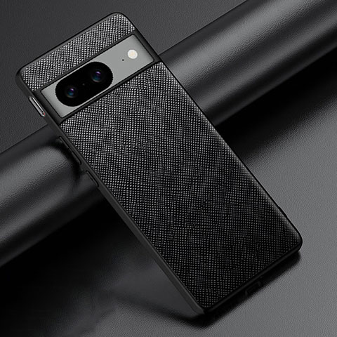 Funda Lujo Cuero Carcasa S06 para Google Pixel 8 5G Negro