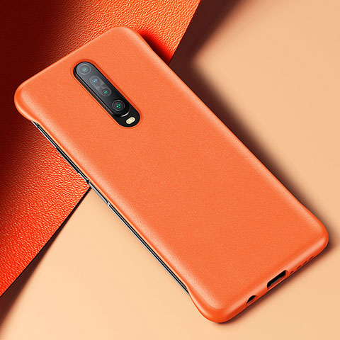 Funda Lujo Cuero Carcasa S06 para Xiaomi Redmi K30i 5G Naranja