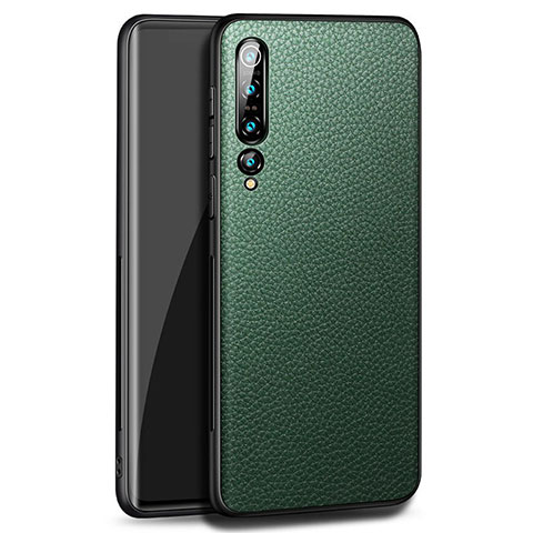 Funda Lujo Cuero Carcasa S07 para Xiaomi Mi 10 Pro Verde