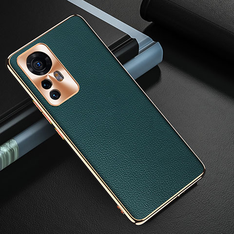 Funda Lujo Cuero Carcasa S07 para Xiaomi Mi 12 Pro 5G Verde