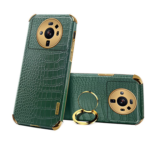 Funda Lujo Cuero Carcasa S07 para Xiaomi Mi 12 Ultra 5G Verde