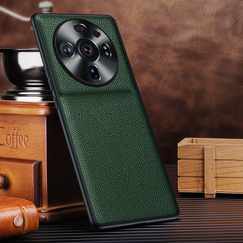 Funda Lujo Cuero Carcasa S12 para Xiaomi Mi 12 Ultra 5G Verde