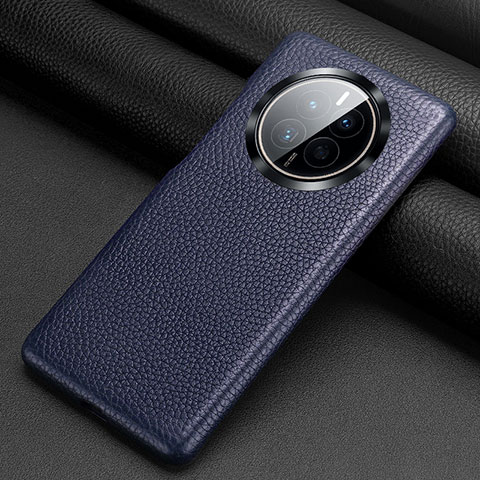 Funda Lujo Cuero Carcasa ST1 para Huawei Mate 50E Azul