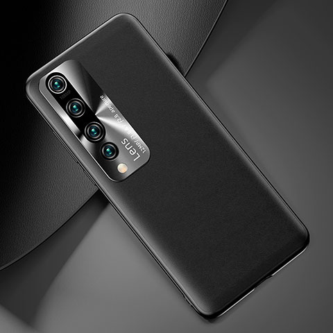 Funda Lujo Cuero Carcasa T01 para Xiaomi Mi 10 Pro Negro