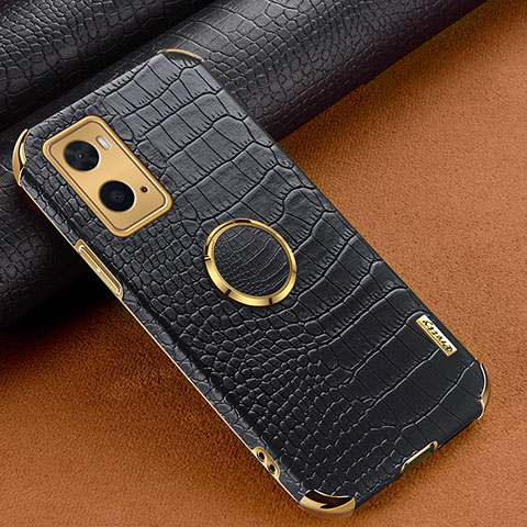 Funda Lujo Cuero Carcasa XD1 para Oppo A36 Negro