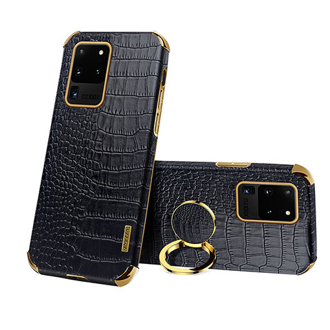 Funda Lujo Cuero Carcasa XD1 para Samsung Galaxy S20 Ultra 5G Negro