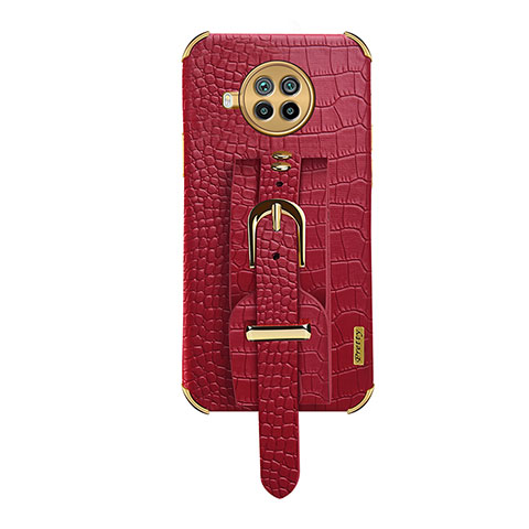 Funda Lujo Cuero Carcasa XD1 para Xiaomi Mi 10T Lite 5G Rojo