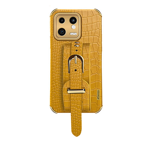 Funda Lujo Cuero Carcasa XD1 para Xiaomi Mi 13 5G Amarillo