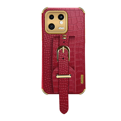 Funda Lujo Cuero Carcasa XD1 para Xiaomi Mi 13 5G Rojo