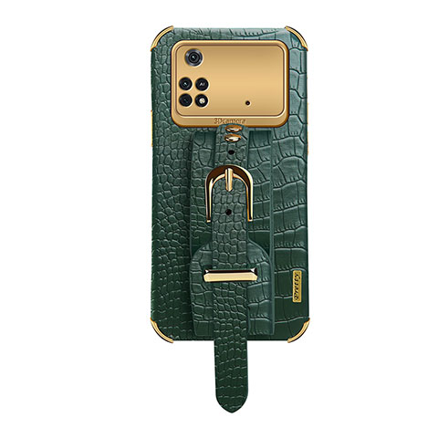 Funda Lujo Cuero Carcasa XD1 para Xiaomi Poco M4 Pro 4G Verde