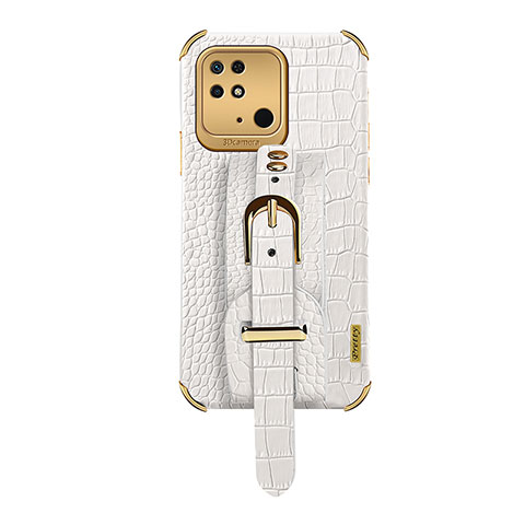 Funda Lujo Cuero Carcasa XD1 para Xiaomi Redmi 10C 4G Blanco