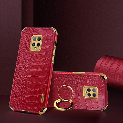 Funda Lujo Cuero Carcasa XD1 para Xiaomi Redmi 10X 5G Rojo