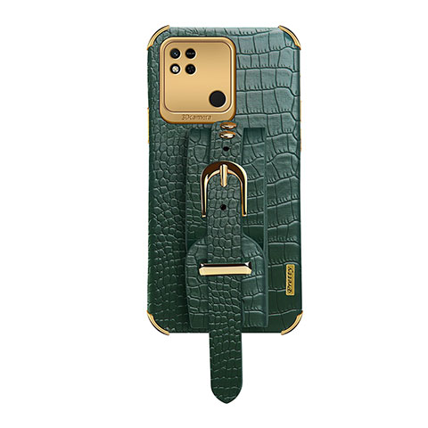 Funda Lujo Cuero Carcasa XD1 para Xiaomi Redmi 9 Activ Verde