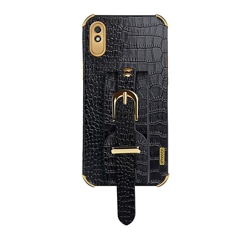 Funda Lujo Cuero Carcasa XD1 para Xiaomi Redmi 9i Negro