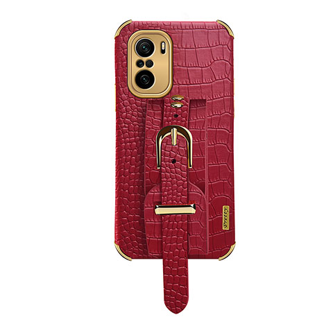 Funda Lujo Cuero Carcasa XD1 para Xiaomi Redmi K40 5G Rojo