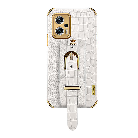 Funda Lujo Cuero Carcasa XD1 para Xiaomi Redmi Note 11T Pro+ Plus 5G Blanco