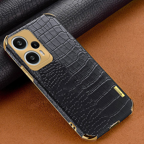 Funda Lujo Cuero Carcasa XD1 para Xiaomi Redmi Note 12 Turbo 5G Negro