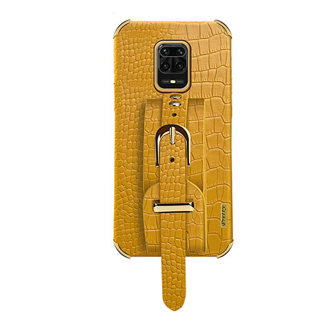 Funda Lujo Cuero Carcasa XD1 para Xiaomi Redmi Note 9 Pro Amarillo