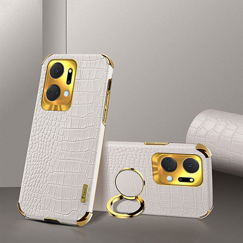 Funda Lujo Cuero Carcasa XD2 para Huawei Honor X7a Blanco