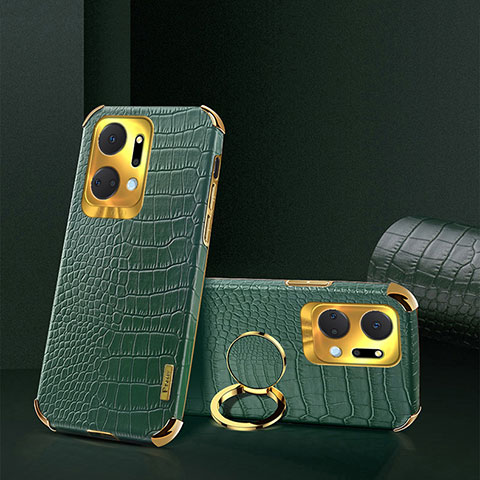 Funda Lujo Cuero Carcasa XD2 para Huawei Honor X7a Verde